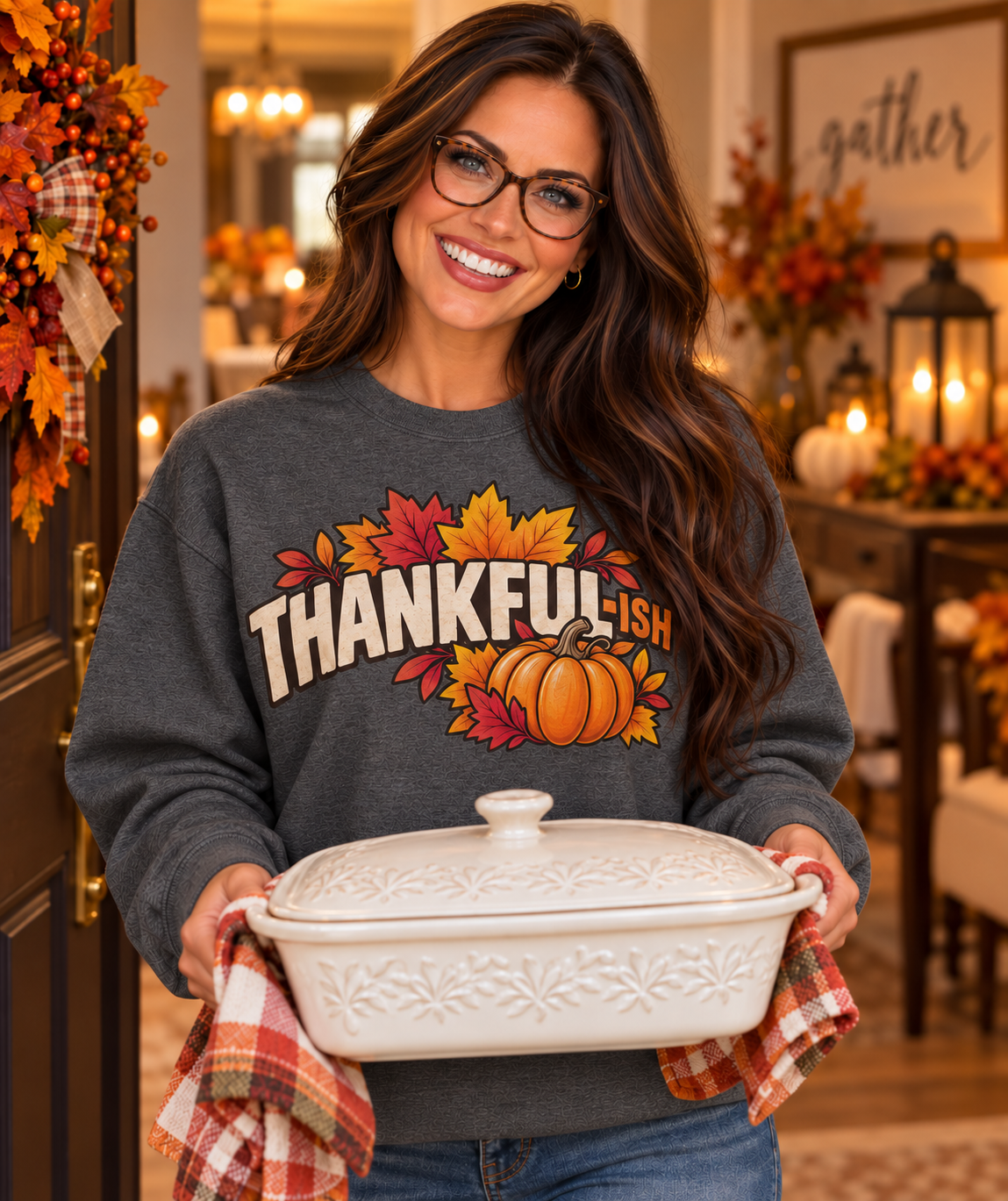 THANKFUL-ish - Unisex Crewneck Sweatshirt