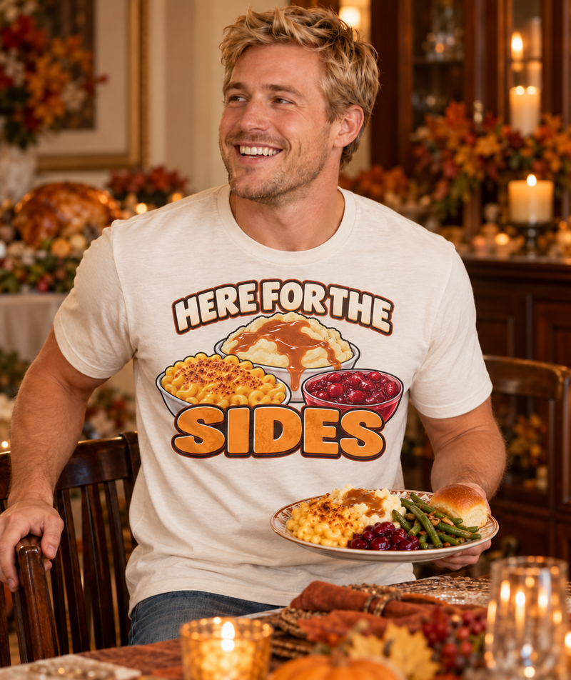 Here for the Sides - Unisex Softstyle Tee